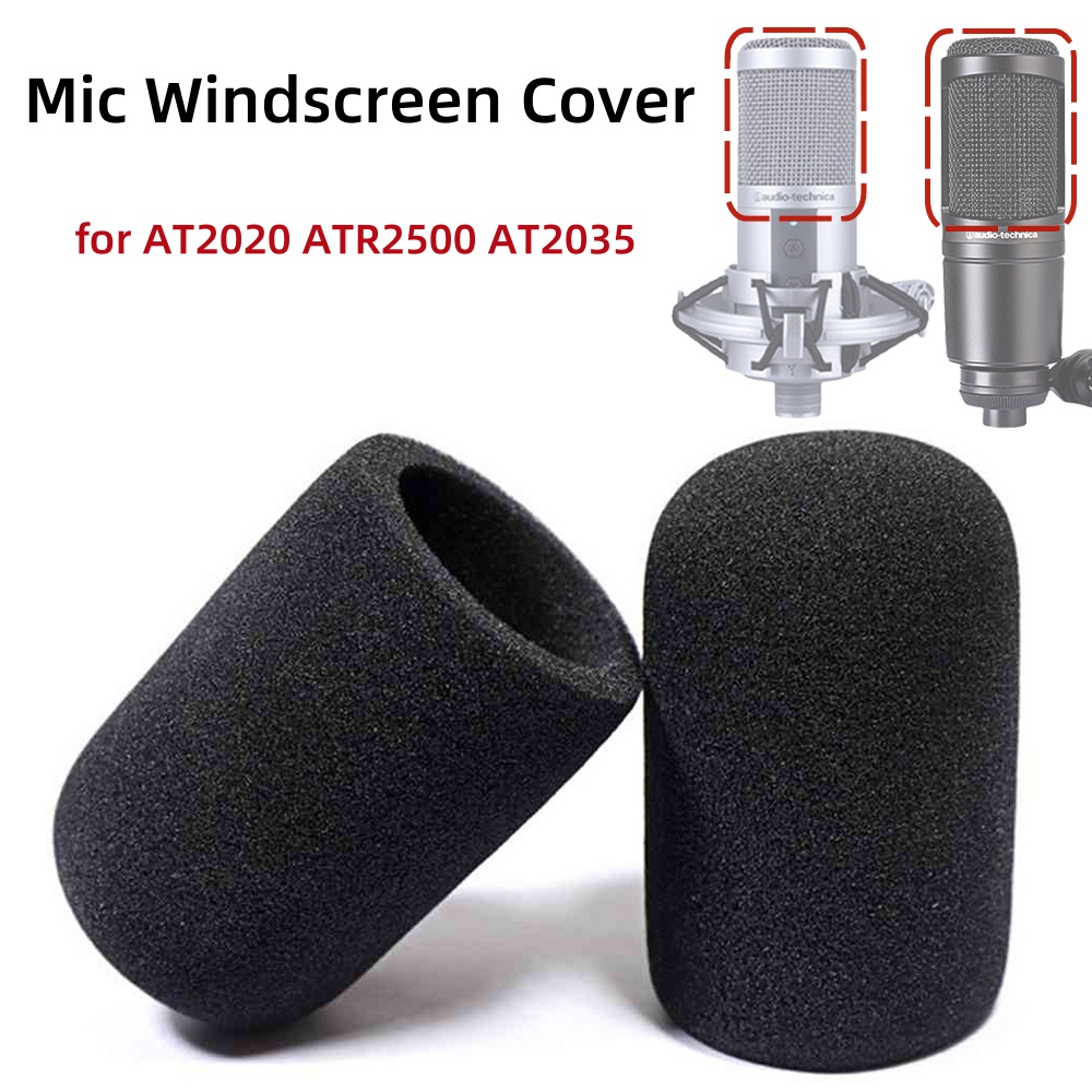 Microphone Pop Filter Foam Windscreen - 2PCS AT2020 Parabrezza per microfono, Copertura