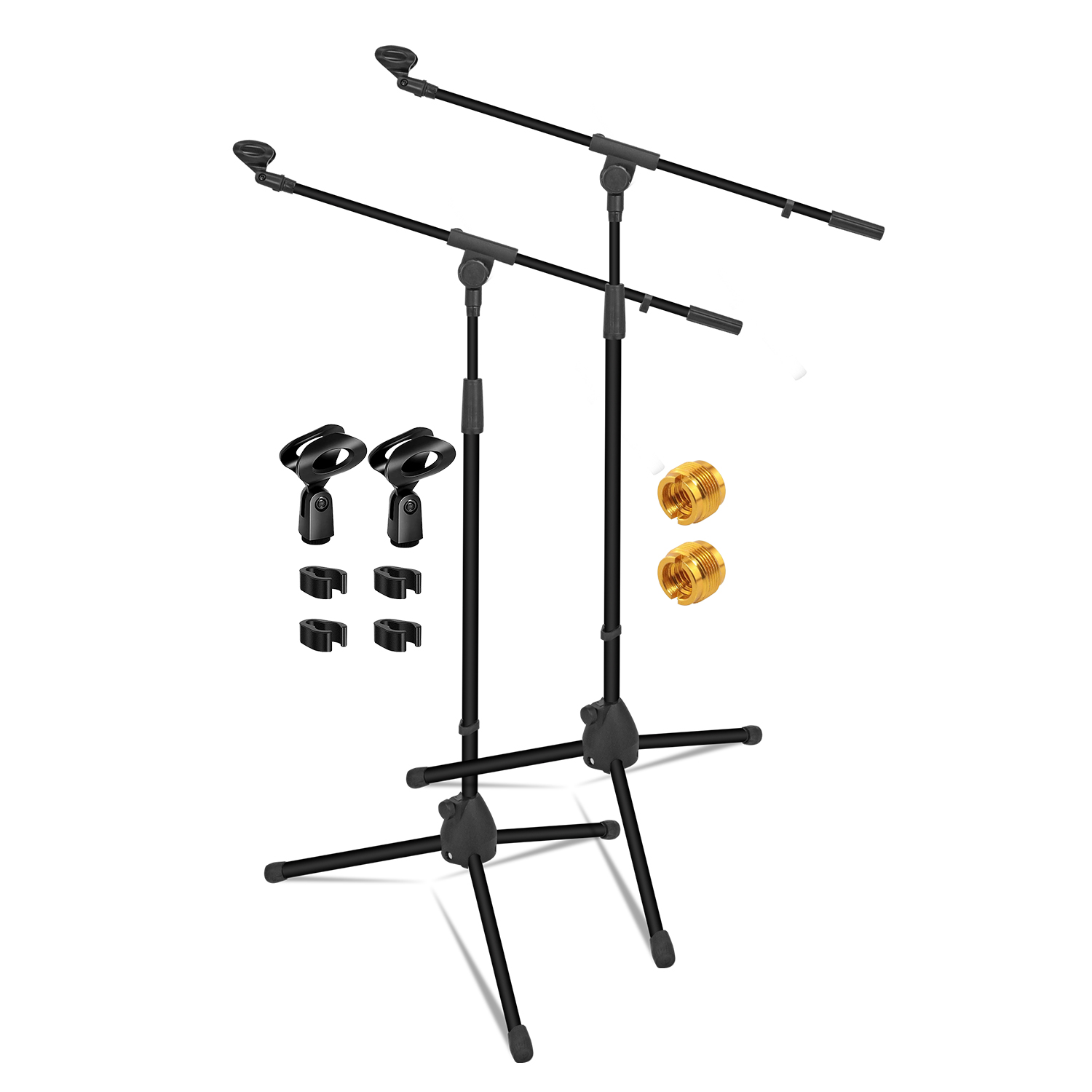 Microphone Stand Boom Arm Floor - Supporto per microfono a 5 bracci,
