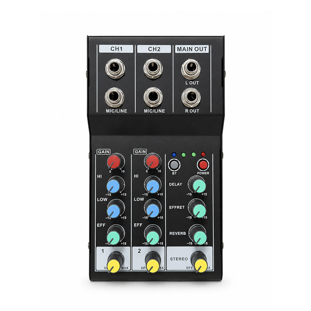 Karaoke Audio Mixer Echo Delay - Mixer audio Bluetooth a 2 canali,