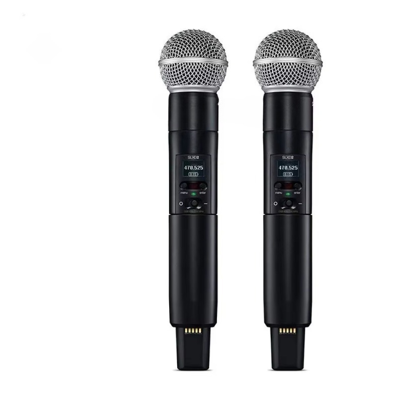 Uhf Wireless Microphone System Dual Channel - Sistema microfonico wireless UHF a doppio