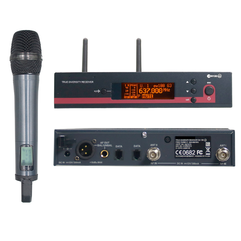 Uhf Wireless Microphone System Dual Channel - EW100 G3 Sistema microfonico wireless doppio