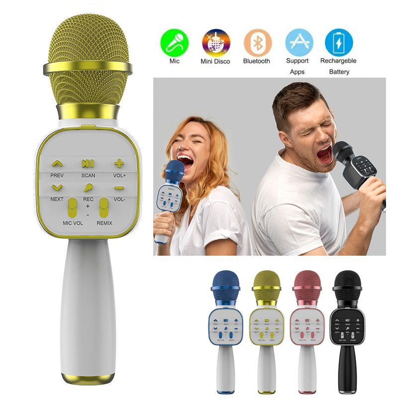 Bluetooth Karaoke Microphone Handheld - DS813 Microfono karaoke wireless Bluetooth Microfono