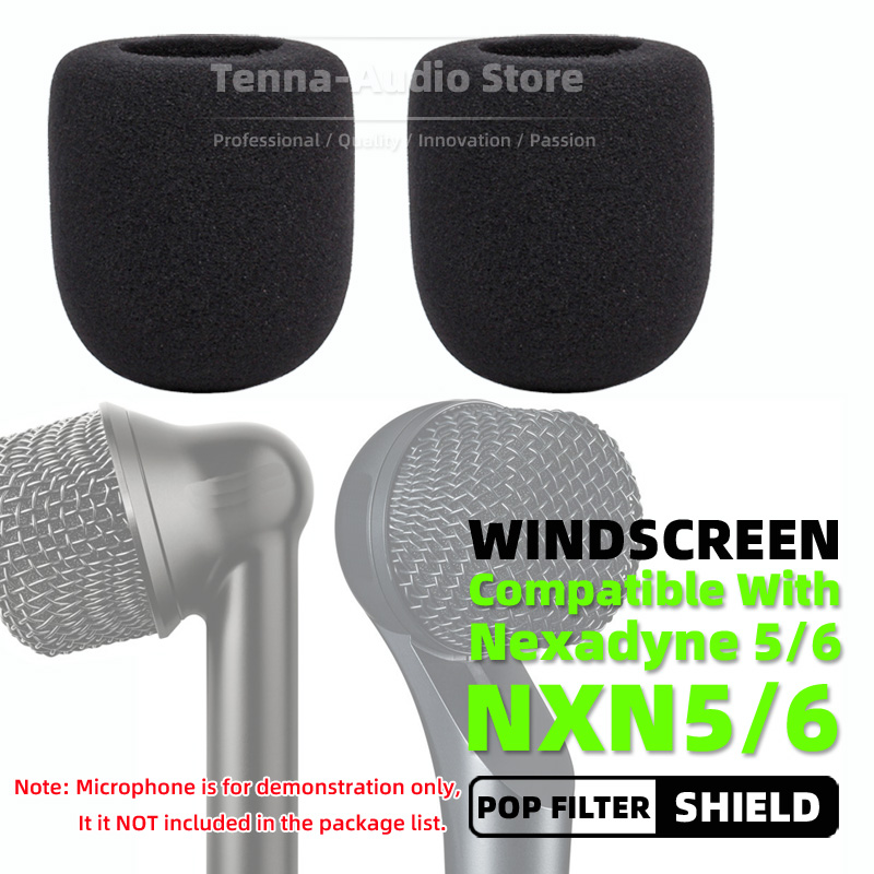Microphone Pop Filter Foam Windscreen - SnapVox Compatibile con SHURE NXN Nexadyne