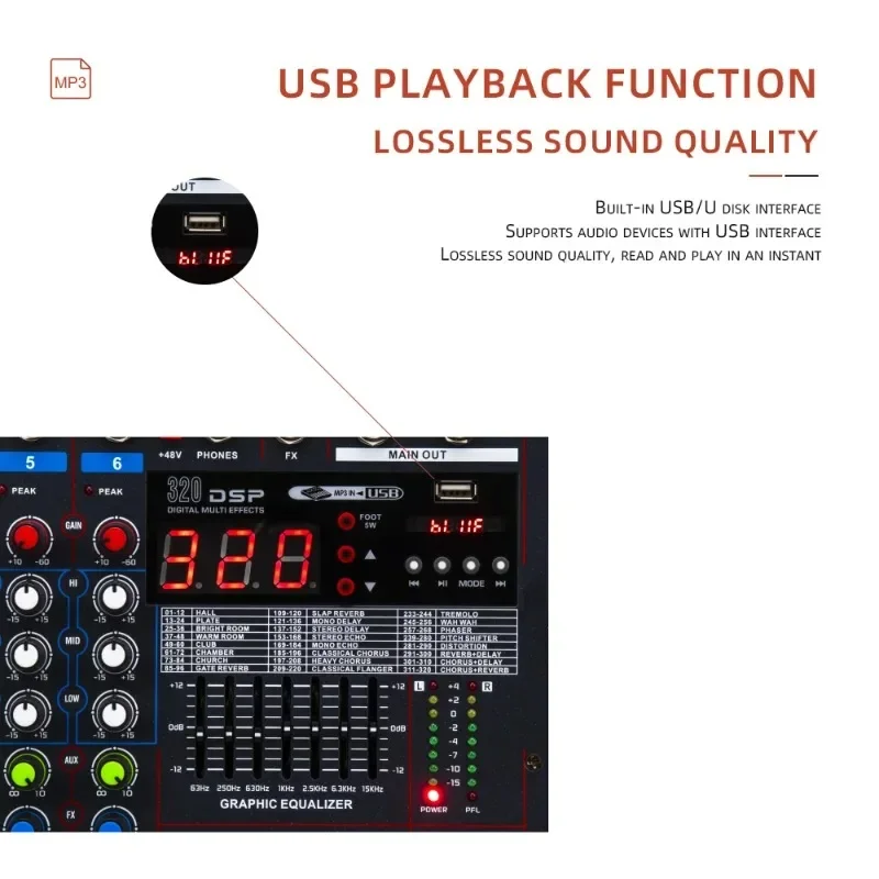 Karaoke Amplifier Mixer Bluetooth - LXR12 Microfono digitale Bluetooth a 12