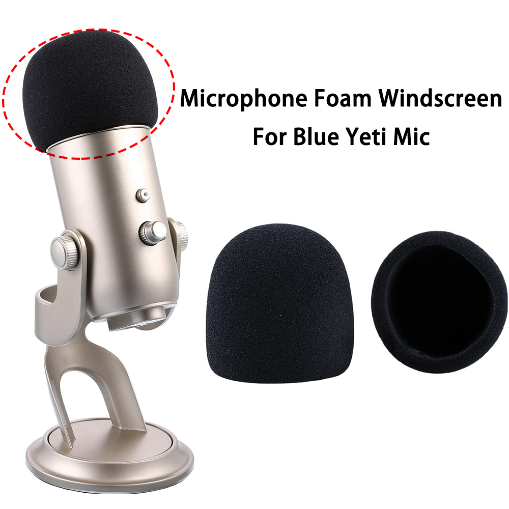 Microphone Pop Filter Foam Windscreen - Copertura in schiuma spugna per microfono,