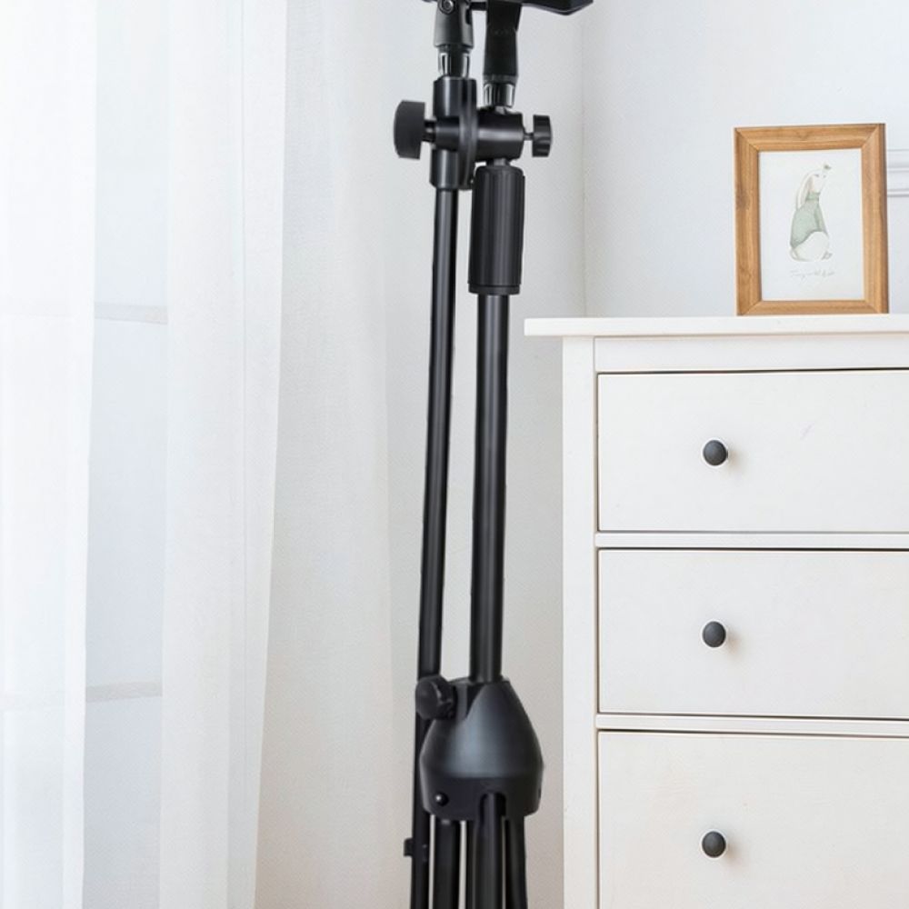 Microphone Stand Boom Arm Floor - Supporto per microfono regolabile, treppiede da