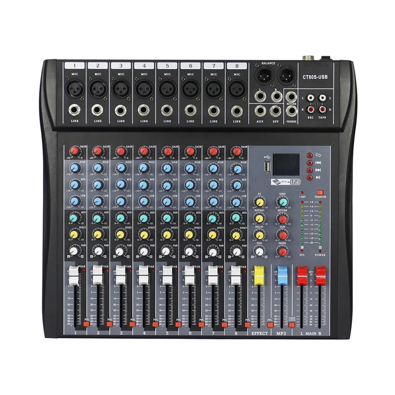 Karaoke Amplifier Mixer Bluetooth - Mixer Audio a 8 Canali con