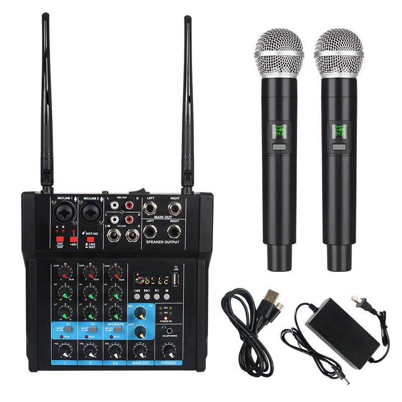 Karaoke Amplifier Mixer Bluetooth - Mixer audio con amplificatore, scheda audio