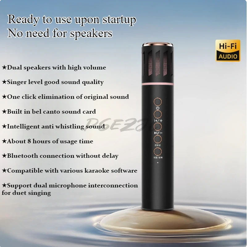 Bluetooth Karaoke Microphone Handheld - Nuovo altoparlante Bluetooth K20 Microfono wireless