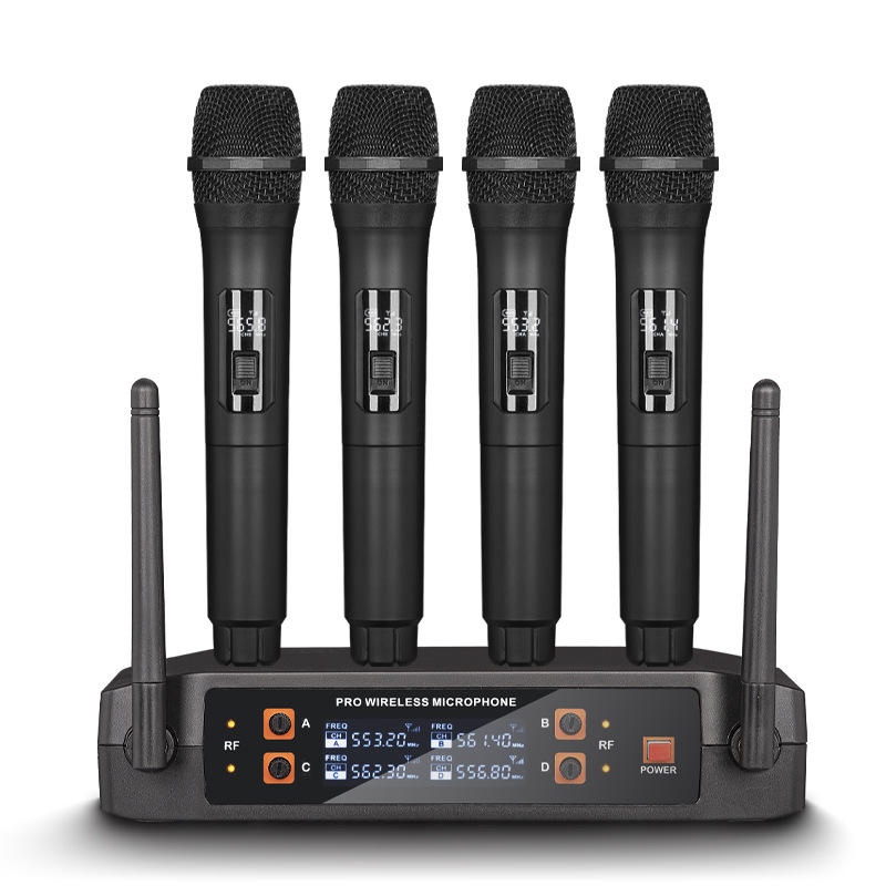 Uhf Wireless Microphone System Dual Channel - Sistema Microfonico Wireless TXP-U4 a 4