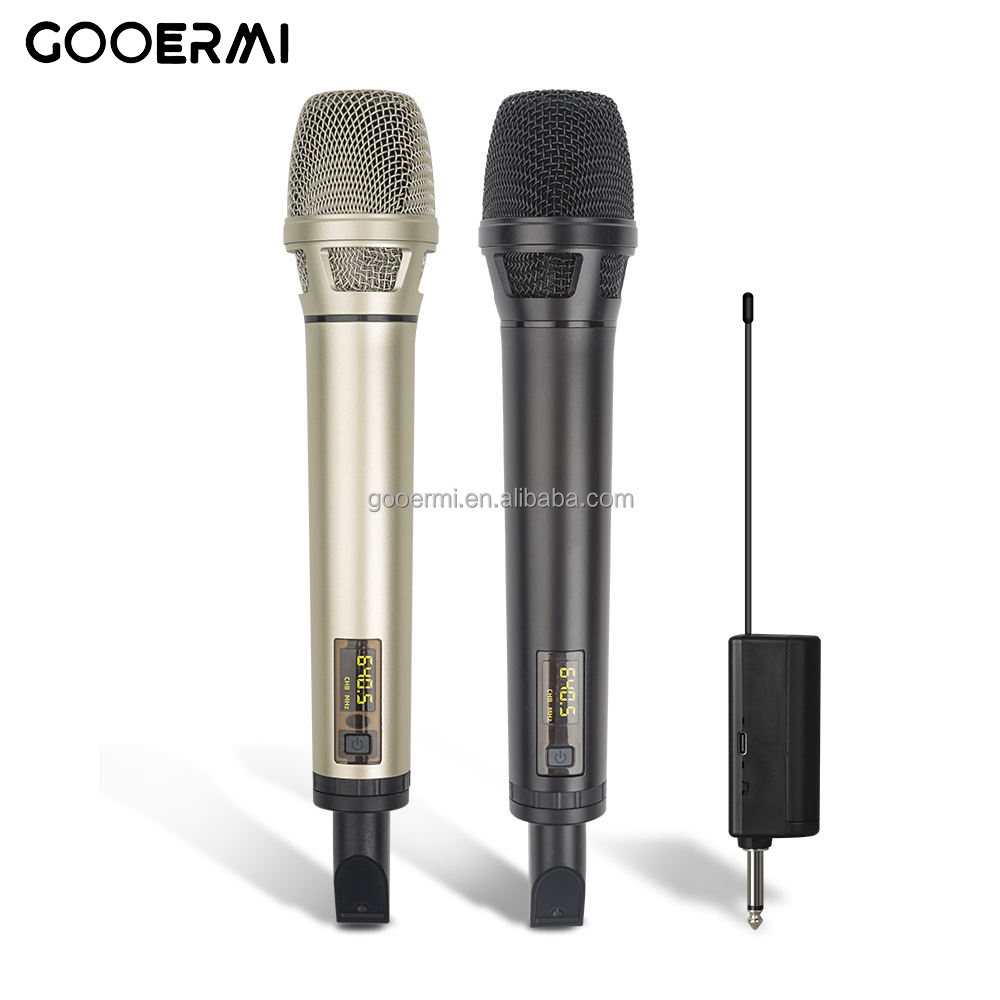 Uhf Wireless Microphone System Dual Channel - Sistema Microfonico Wireless Portatile UHF, Microfono