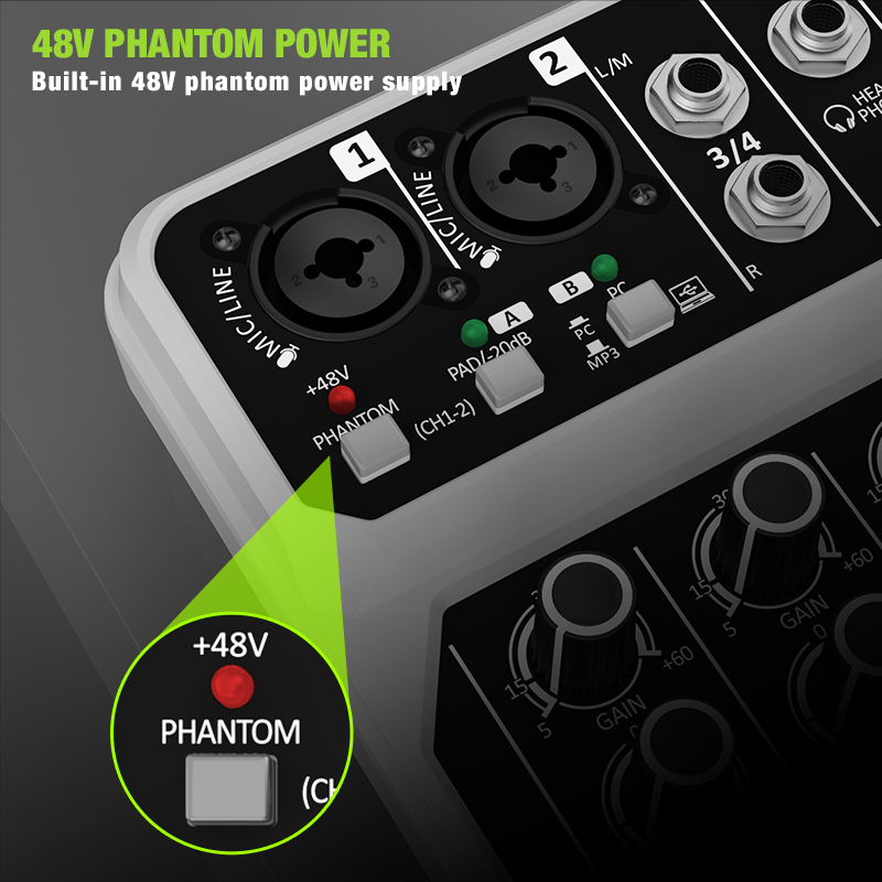Mixer Audio a 4 Canali con Kit - Karaoke Amplifier Mixer Bluetooth recensione e prezzo