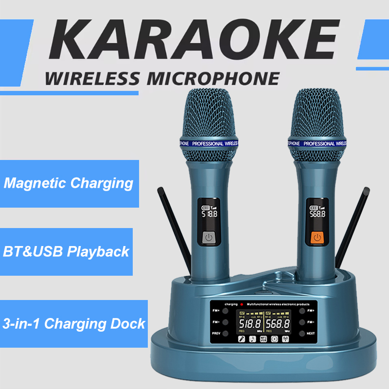 Kit Microfono Wireless con Doc - Bluetooth Karaoke Microphone Handheld recensione e prezzo