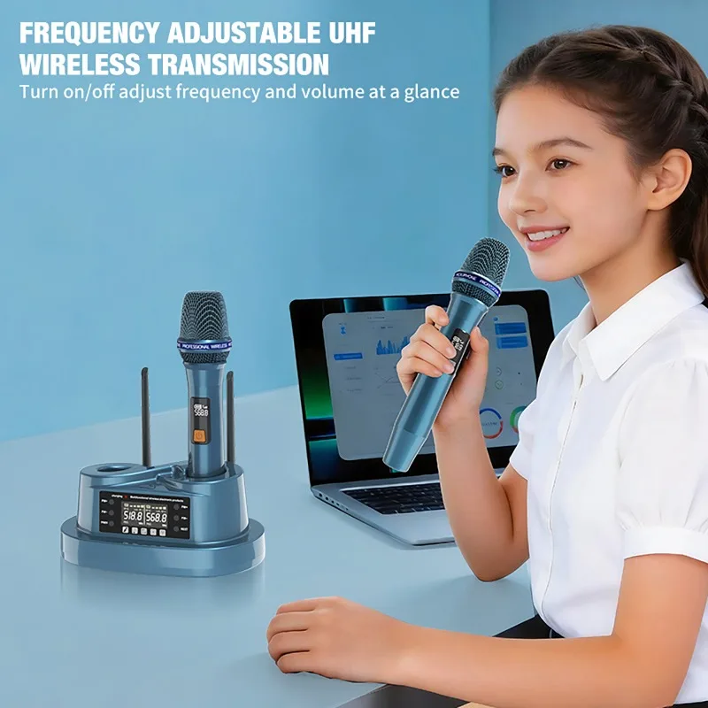 Kit Microfono Wireless con Doc - Bluetooth Karaoke Microphone Handheld recensione e prezzo