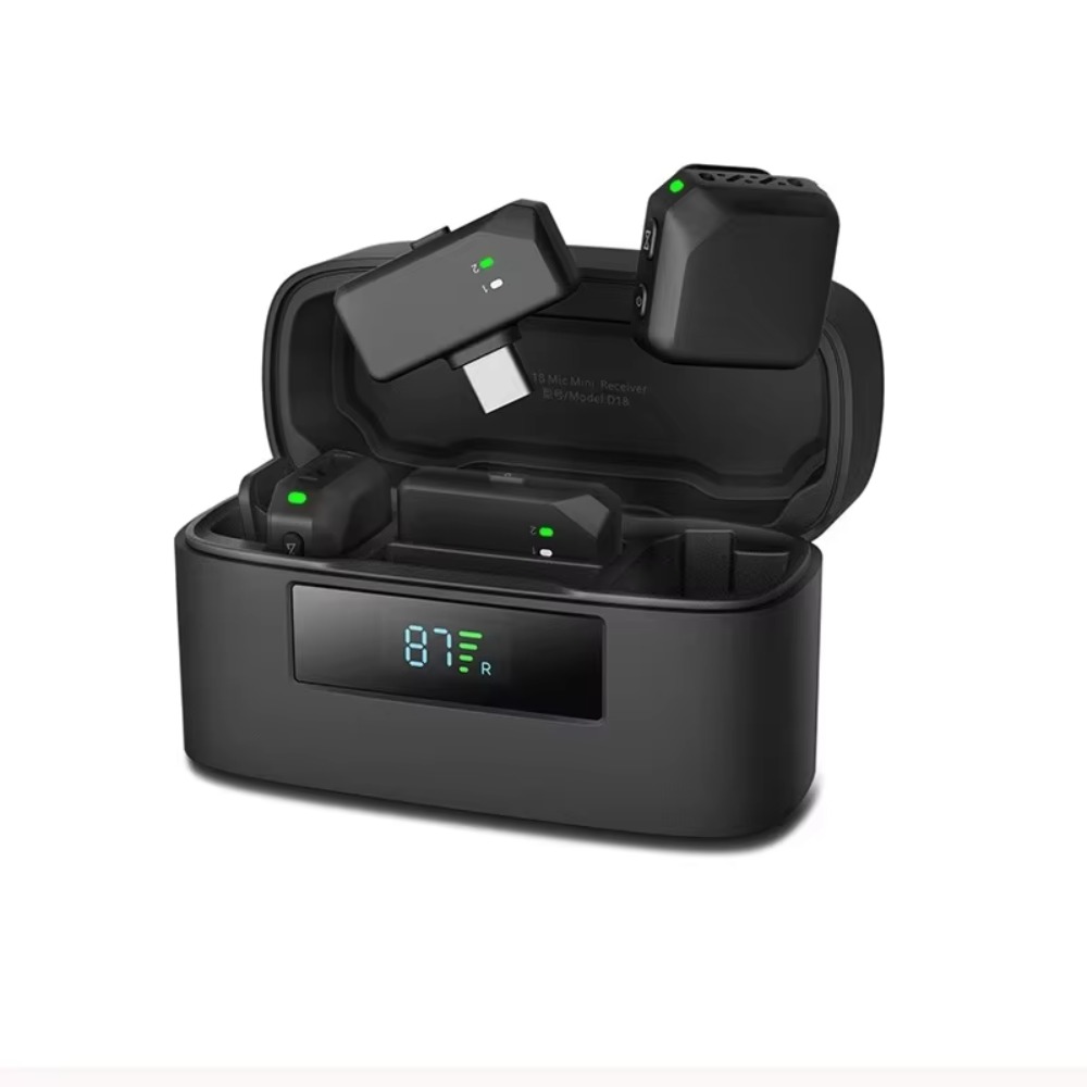 Microfono wireless magnetico d - Wireless Lavalier Microphone Dual Receiver recensione e prezzo