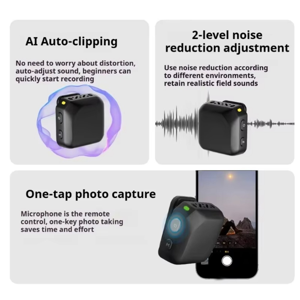 Microfono wireless magnetico d - Wireless Lavalier Microphone Dual Receiver recensione e prezzo