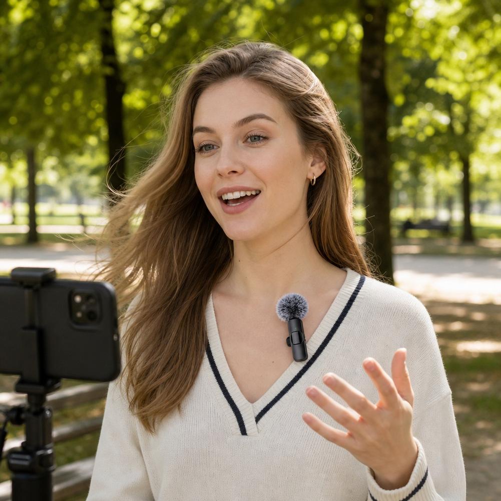 Microfono Lavalier Wireless a  - Wireless Lavalier Microphone Dual Receiver recensione e prezzo