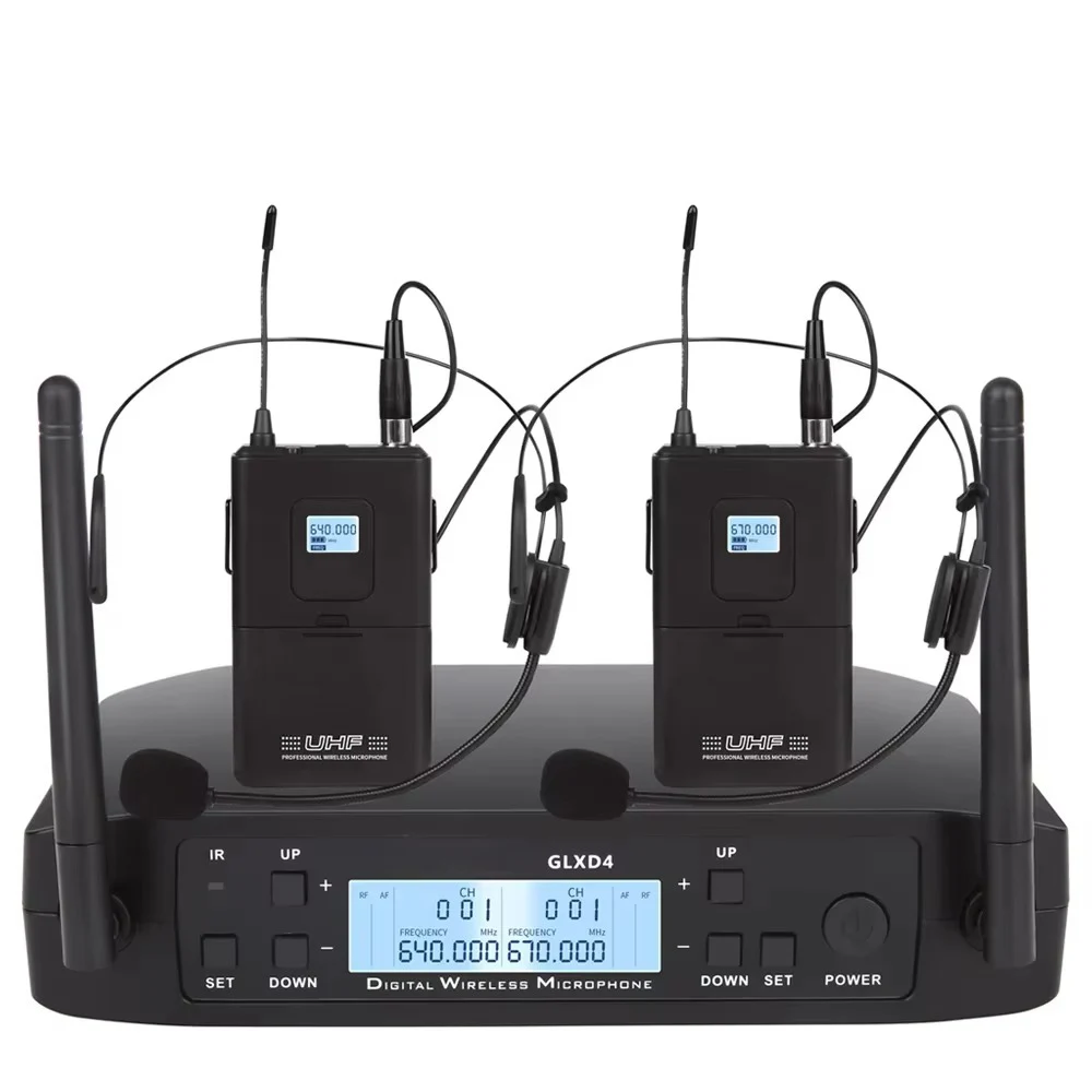 GLXD4 Microfono wireless profe - Wireless Lavalier Microphone Dual Receiver recensione e prezzo