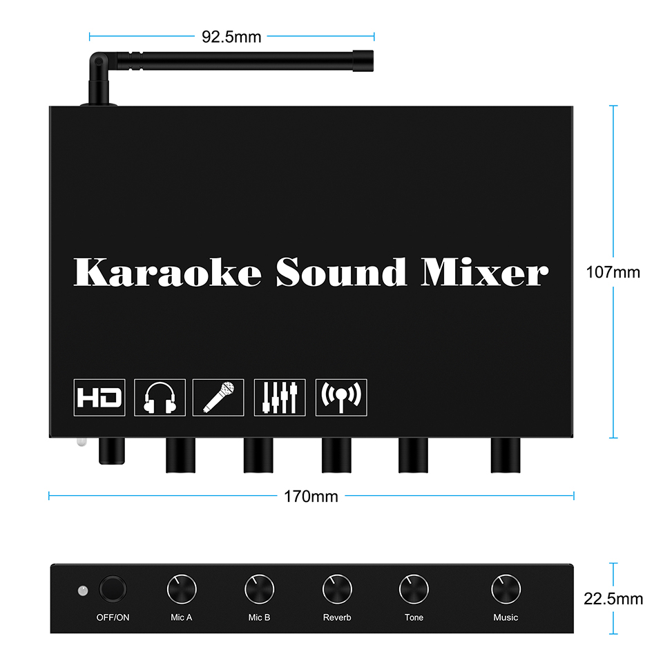 Mixer per lettore karaoke HDMI - Karaoke Amplifier Mixer Bluetooth recensione e prezzo