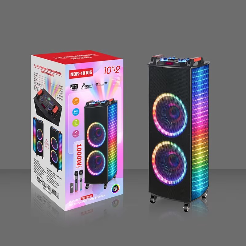 Sistema Home Theater Ndr-1010S - Karaoke Speaker System 100W Rgb recensione e prezzo