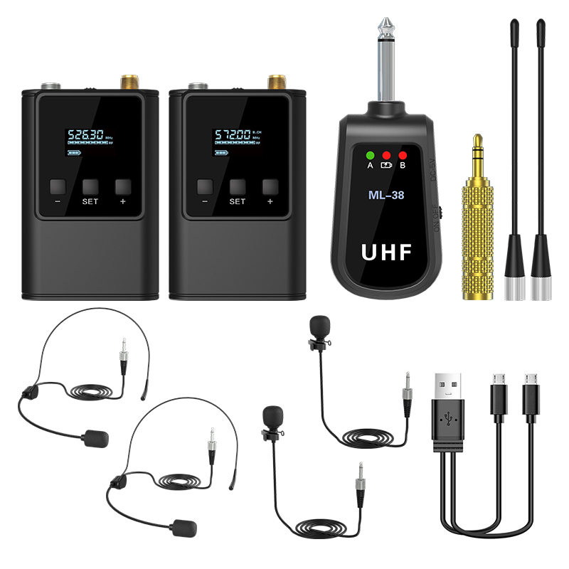 Doppio sistema microfonico wir - Wireless Lavalier Microphone Dual Receiver recensione e prezzo