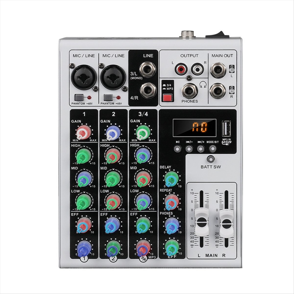 Mixer Audio DTC5 a 4 Canali, C - Karaoke Amplifier Mixer Bluetooth recensione e prezzo