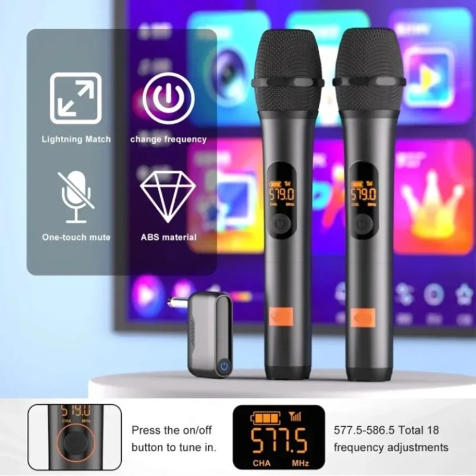 Sistema Microfonico Wireless R - Uhf Wireless Microphone System Dual Channel recensione e prezzo
