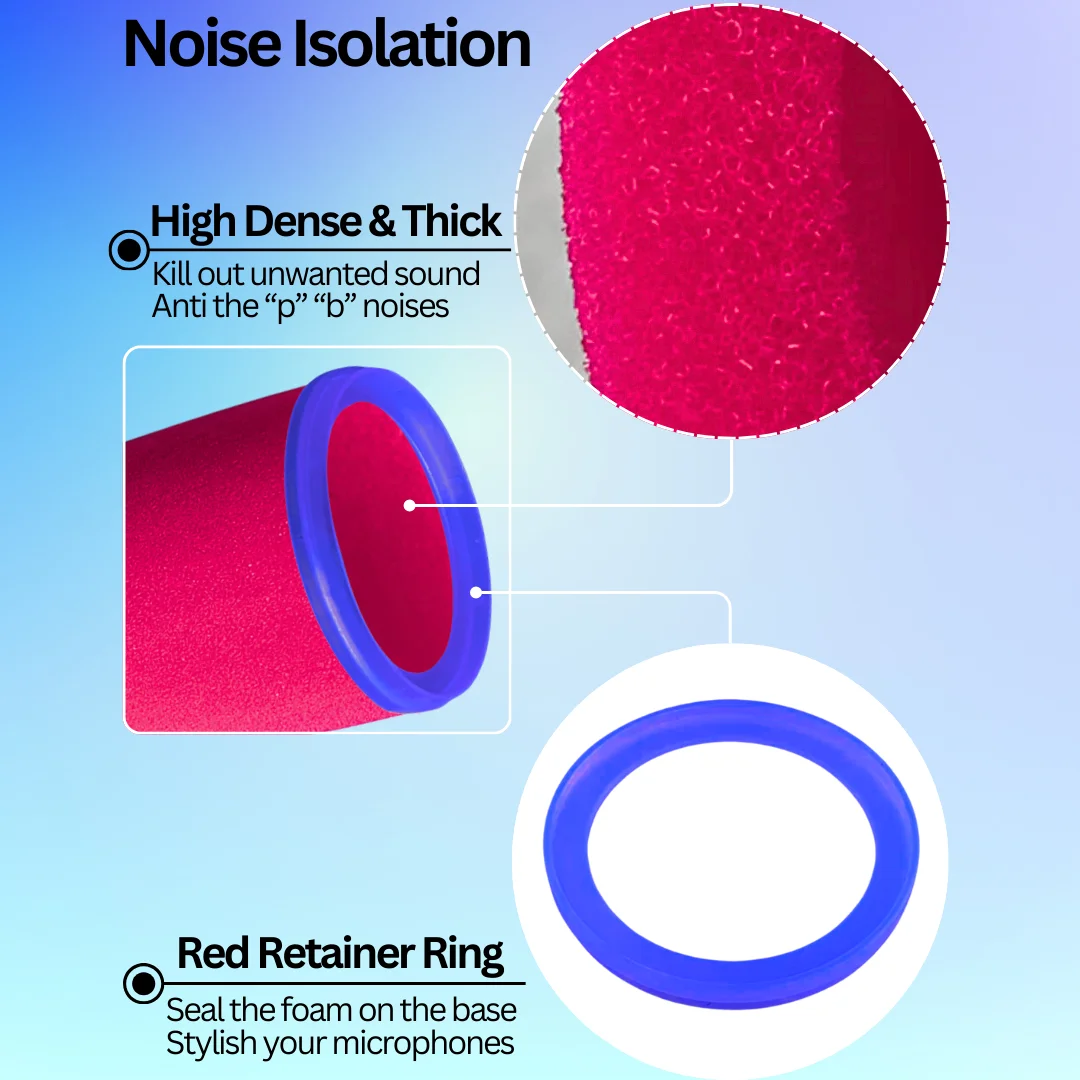 Filtro Anti-Pop di Ricambio pe - Microphone Pop Filter Foam Windscreen recensione e prezzo