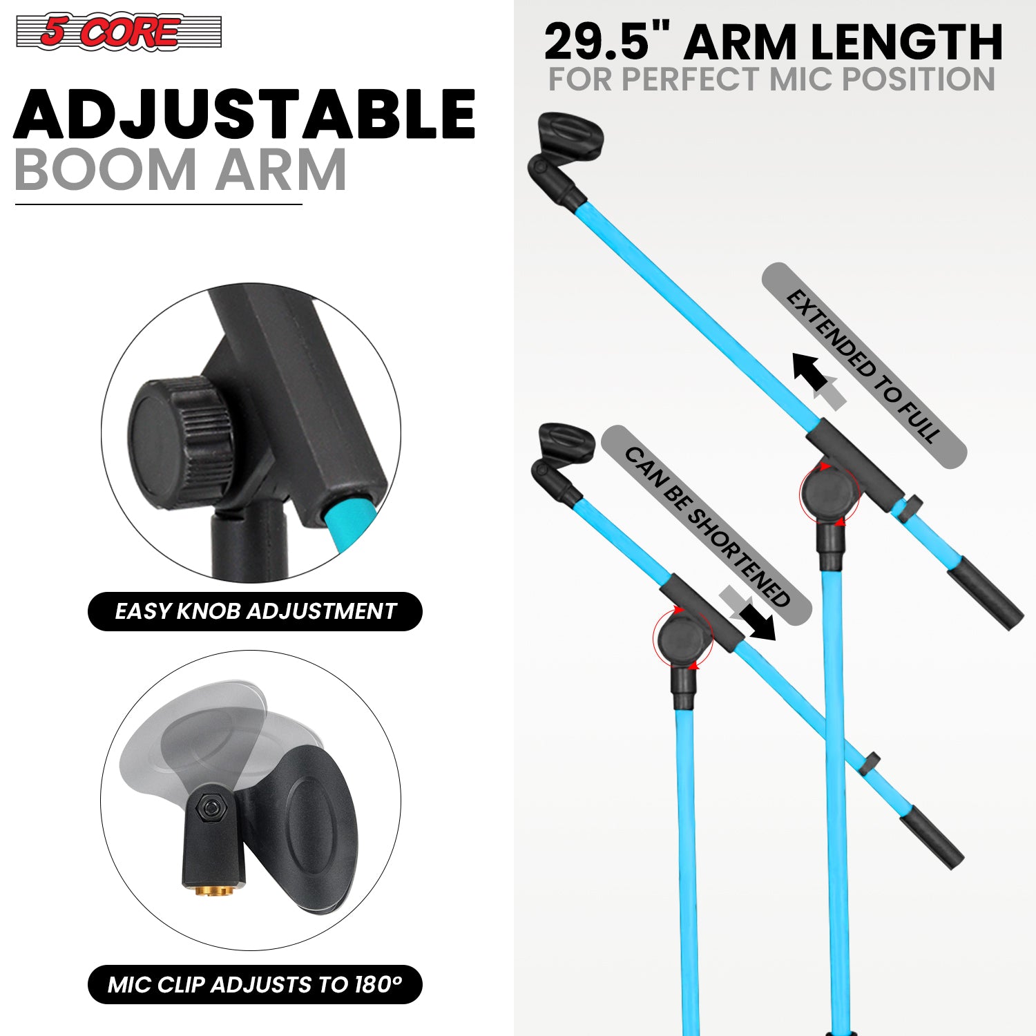 Supporto per Microfono a Trepp - Microphone Stand Boom Arm Floor recensione e prezzo