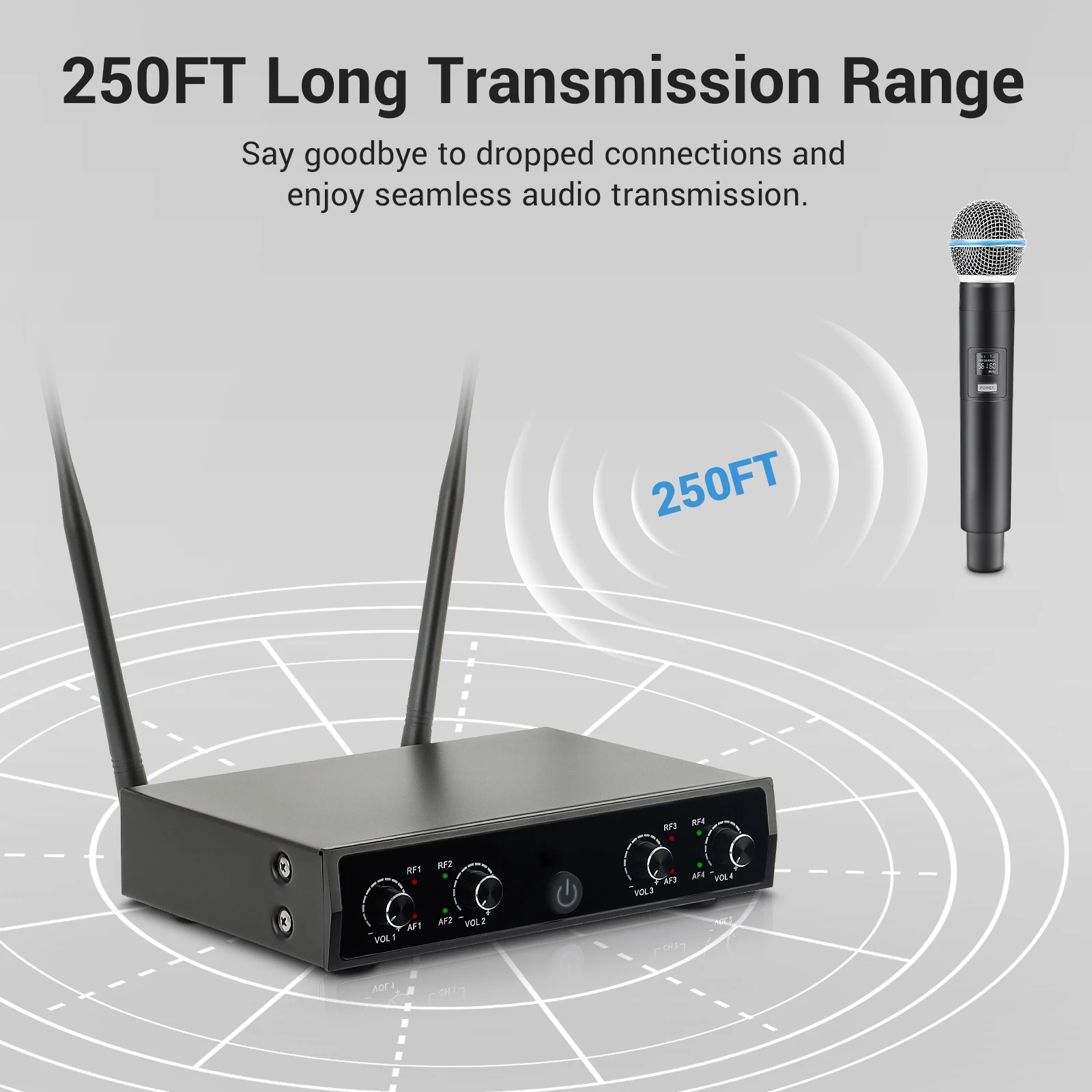 Sistema Microfonico Wireless U - Wireless Lavalier Microphone Dual Receiver recensione e prezzo