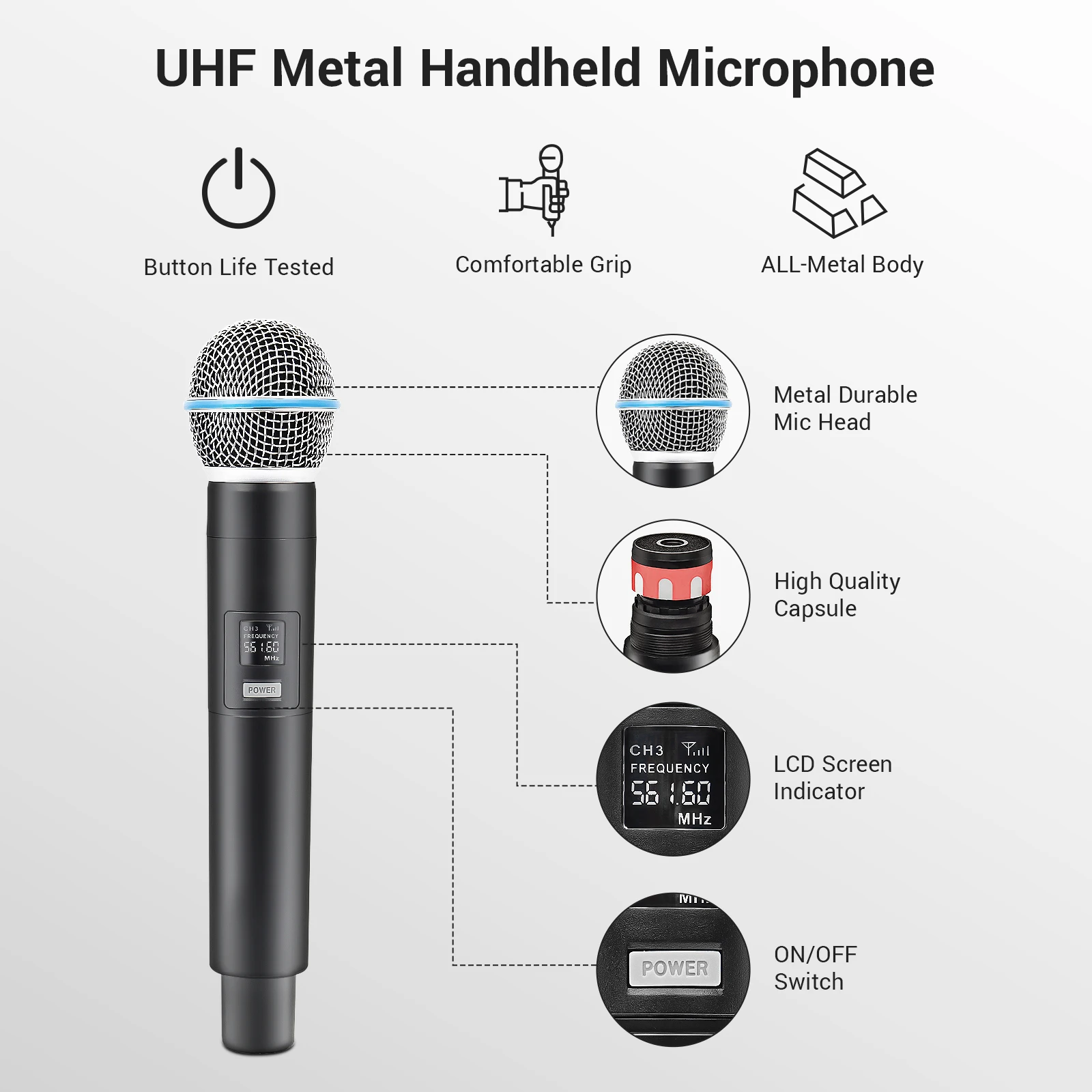 Sistema Microfonico Wireless U - Wireless Lavalier Microphone Dual Receiver recensione e prezzo