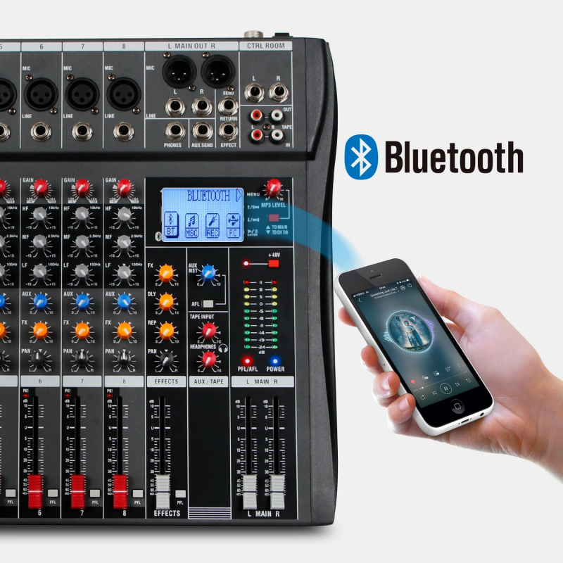 Mixer Audio USB Bluetooth a 8  - Karaoke Amplifier Mixer Bluetooth recensione e prezzo