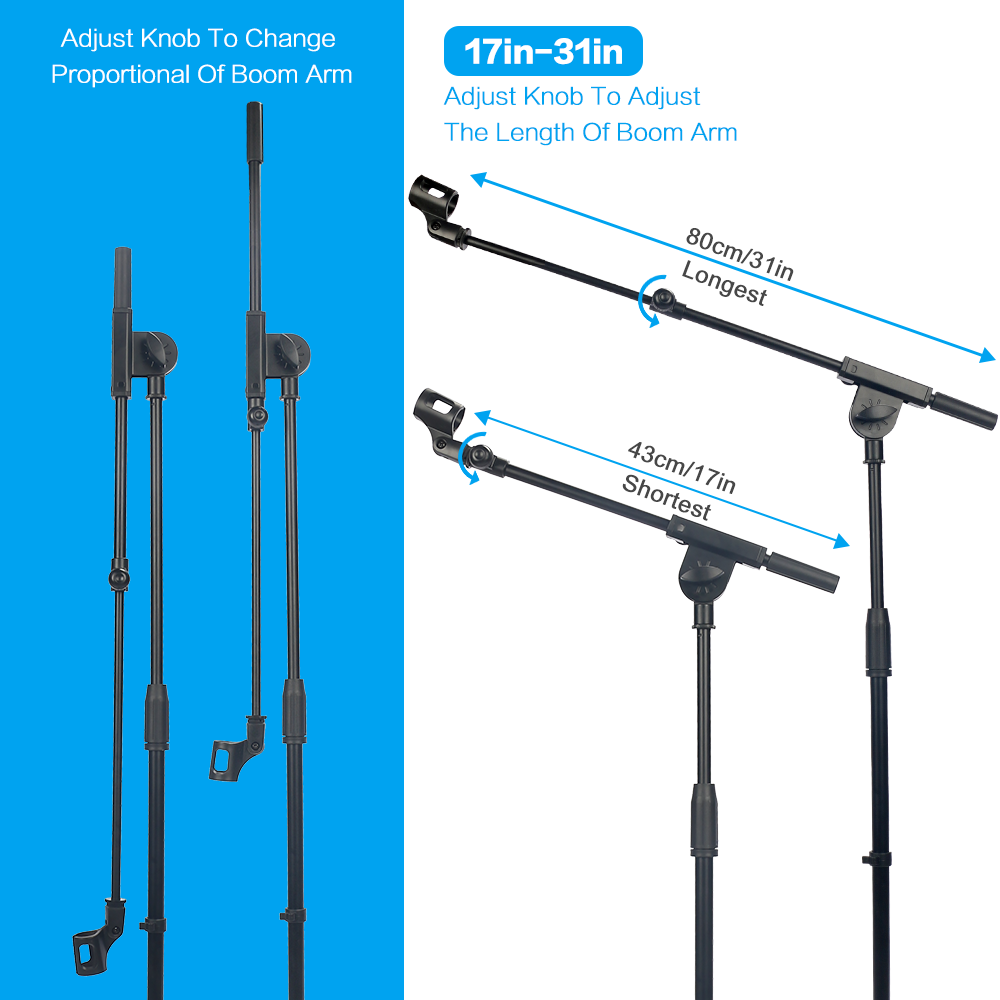 Supporto per Microfono Pieghev - Microphone Stand Boom Arm Floor recensione e prezzo