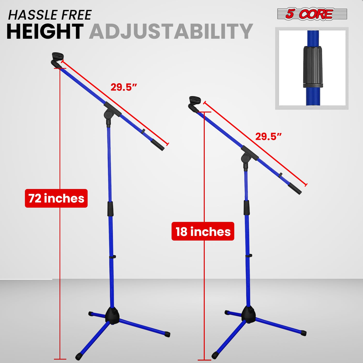Supporto per Microfono a Trepp - Microphone Stand Boom Arm Floor recensione e prezzo