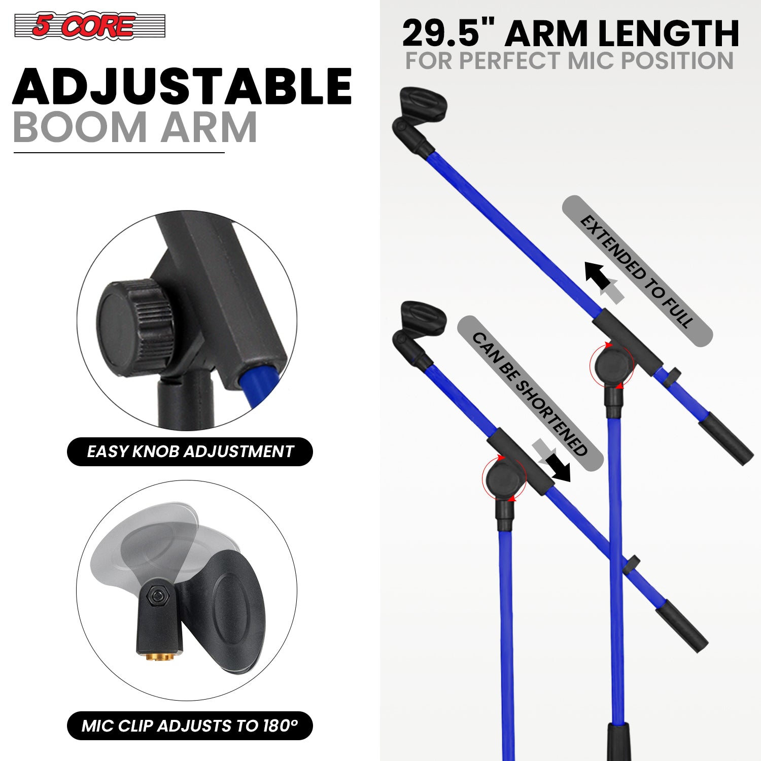Supporto per Microfono a Trepp - Microphone Stand Boom Arm Floor recensione e prezzo