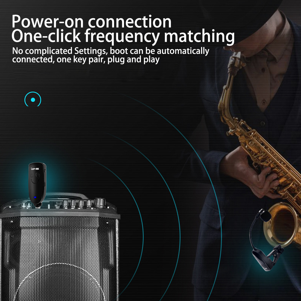 Saxofone Microfono senza fili  - Wireless Lavalier Microphone Dual Receiver recensione e prezzo