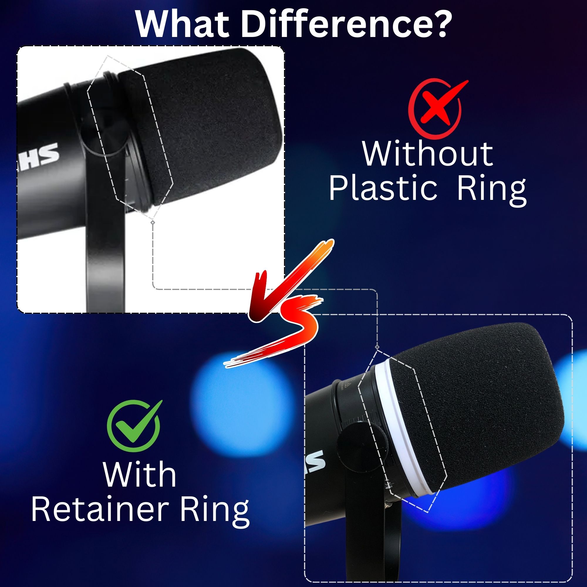 Coperture per microfono in sch - Microphone Pop Filter Foam Windscreen recensione e prezzo