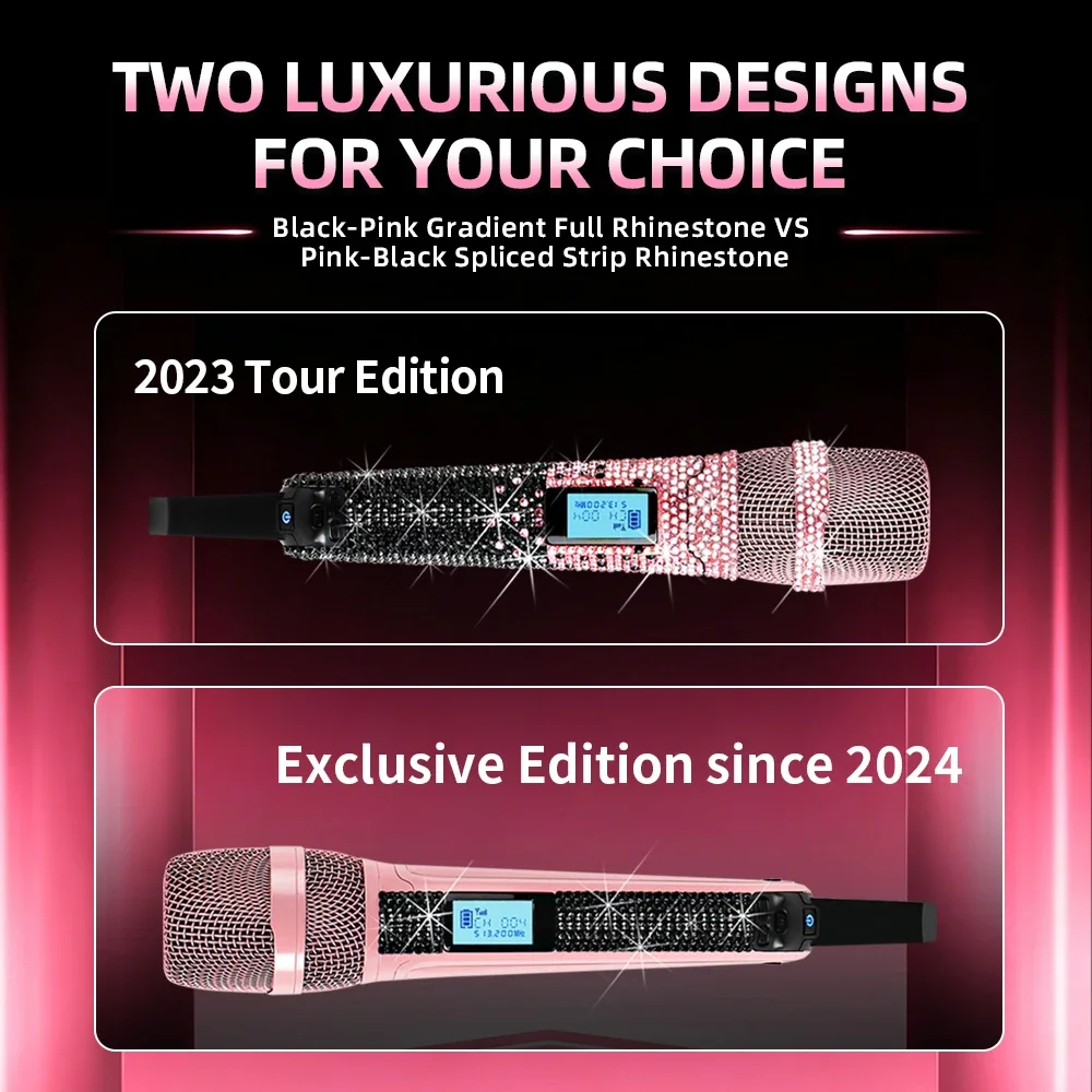 Microfono Wireless UHF Rosa Ri - Rechargeable Wireless Mic Lithium Battery recensione e prezzo
