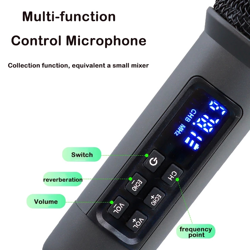 Microfono Dinamico Wireless UH - Bluetooth Karaoke Microphone Handheld recensione e prezzo
