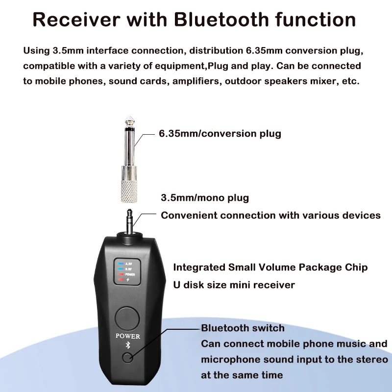 Microfono Dinamico Wireless UH - Bluetooth Karaoke Microphone Handheld recensione e prezzo