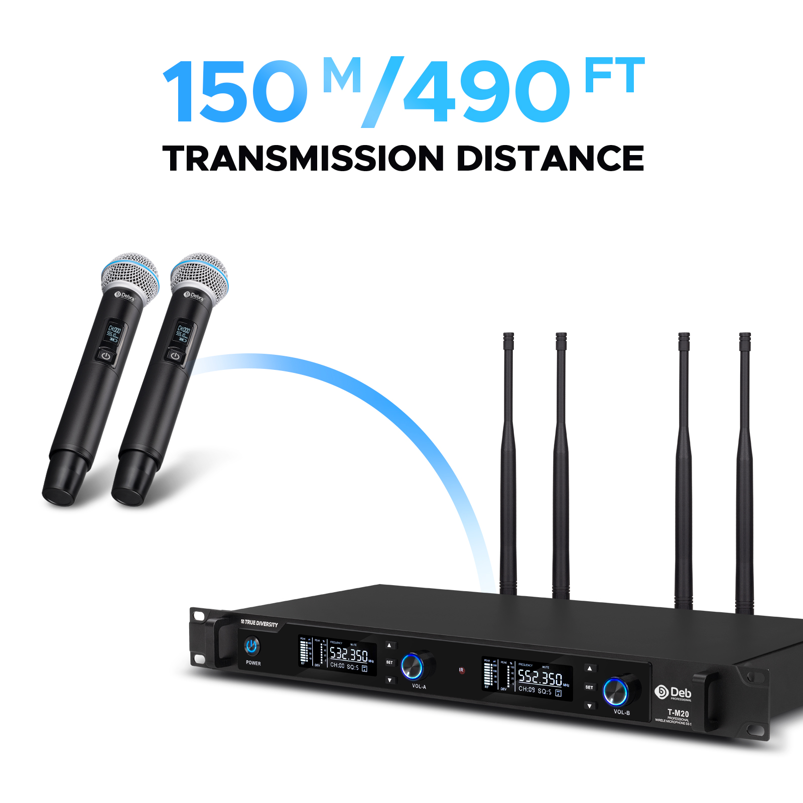 Sistema di microfoni portatili - Uhf Wireless Microphone System Dual Channel recensione e prezzo
