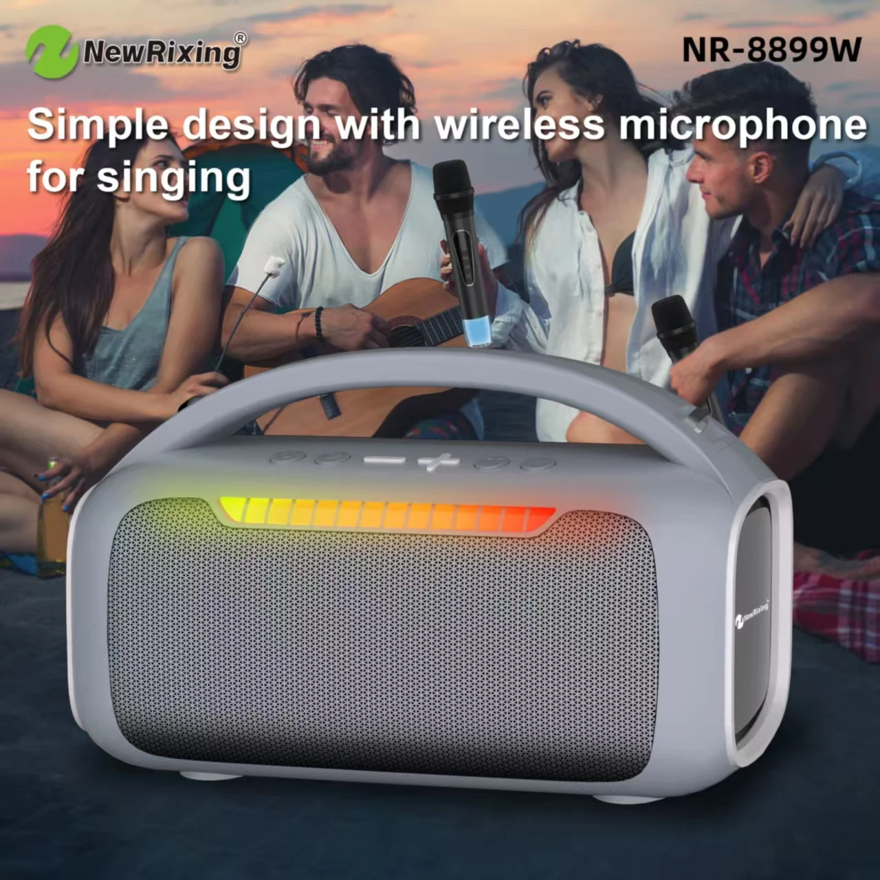 NewRixing Altoparlante Bluetoo - Karaoke Machine Portable With 2 Mic recensione e prezzo