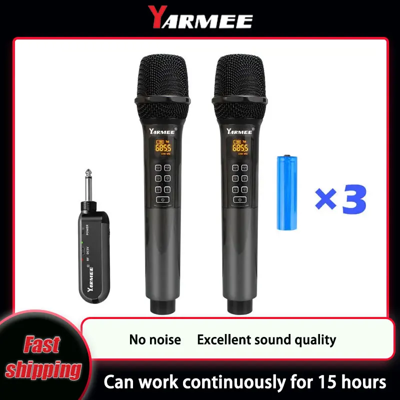 YARMEE Professionale UHF Micro - Rechargeable Wireless Mic Lithium Battery recensione e prezzo