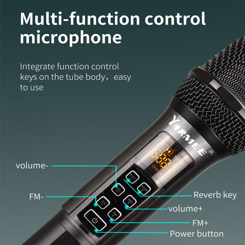 YARMEE Professionale UHF Micro - Rechargeable Wireless Mic Lithium Battery recensione e prezzo