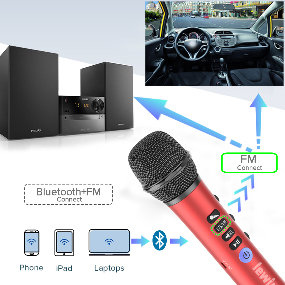 Lewinner L698 microfono Wirele - Bluetooth Karaoke Microphone Handheld recensione e prezzo